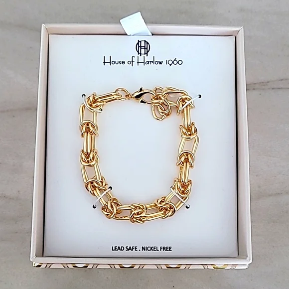 ⭐️House of Harlow 1960⭐️ Gold bracelet - Picture 1 of 4